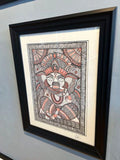 Lord Ganesha 4/20. Enhanced Print. Framed (KS02)