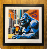 Stirchley Gorilla III, ( Gorilla Brew ), Large Edition Edition 3/150,Framed (RR37)