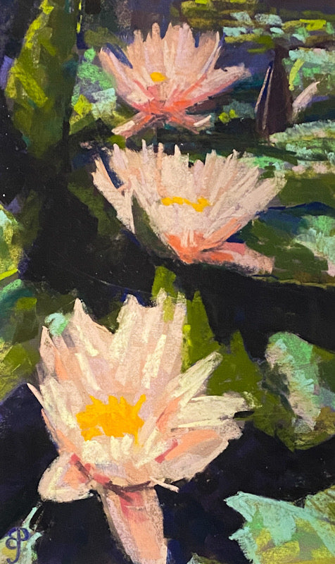 A Study of Three Lilies, Pastel Painting (BP31)