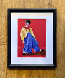 Having a Laugh, Pastel, Framed. (BP43)