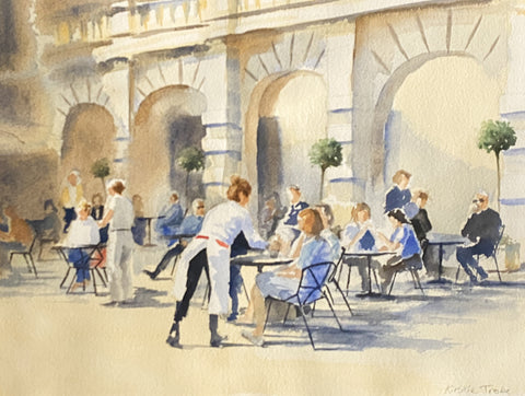 Cafe Culture, Watercolour on Paper (KT27)
