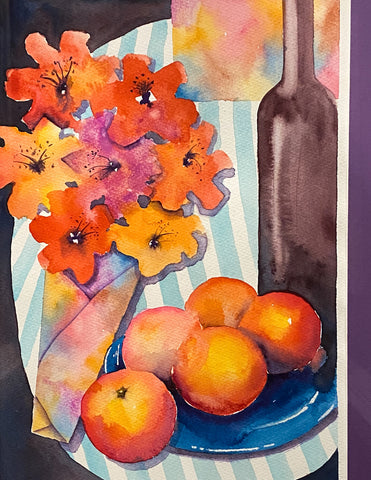 Say it with Flowers, Watercolour on Paper (KT26)