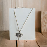 Silver Dragonfly Pendant 1 with chain (PG35)