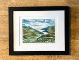 The Mawddach Stream, Framed Etching/ aquatint 4/25 (CM16)