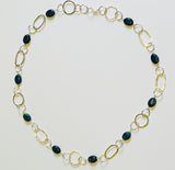 Lapiz Lazuli & Sterling Silver Necklace (FH51)