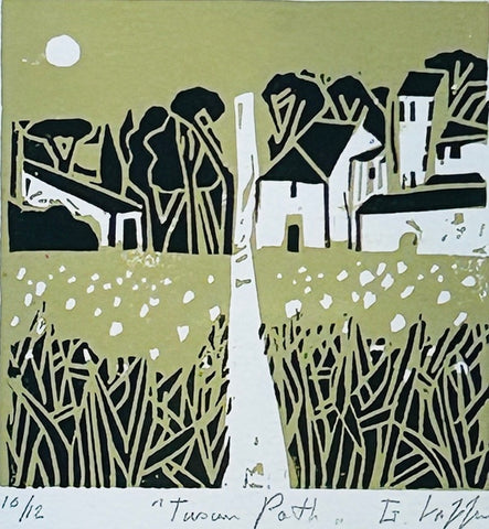 Tuscan Path 10/12. Limited edition Linoprint (GL28)