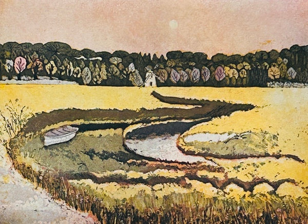 The Winding Waterway 7/75. Etching Print (KK06)