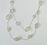 Long Moonstone Necklace, large gems (PG65)