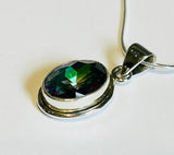 Alaskan Quartz Pendant with Silver chain (PG84)