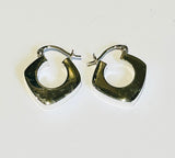 Silver Square Loop earrings (PG75)