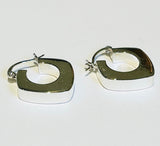 Silver Square Loop earrings (PG75)