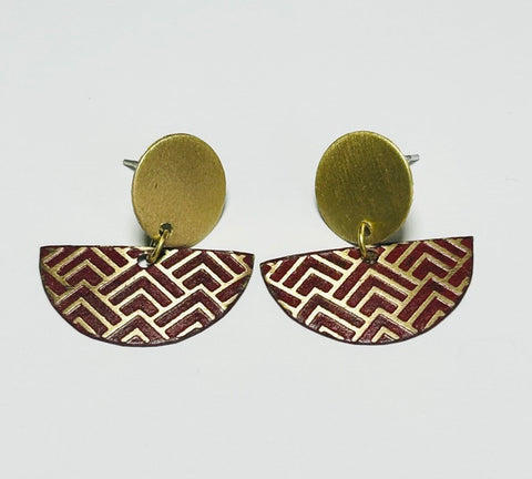 Oona Earrings, Berry (DO09)