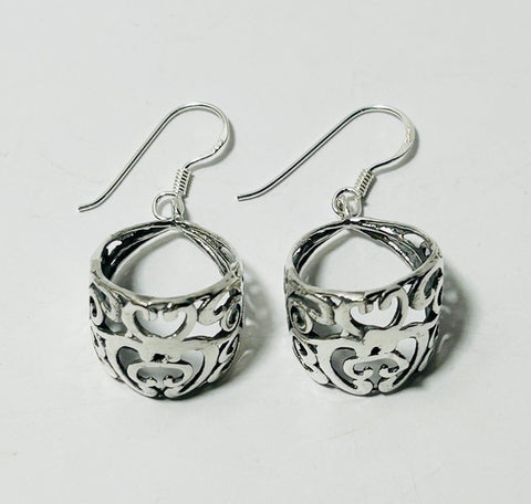 Silver Hook earrings, Ovi (PG99)