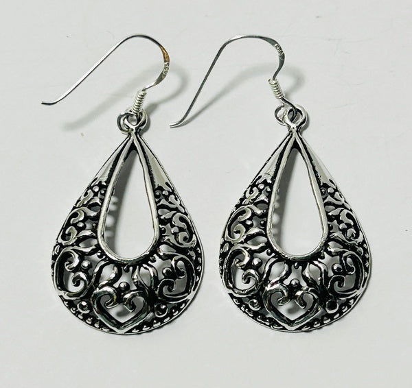 Silver Hook earrings, Tara (PG100)