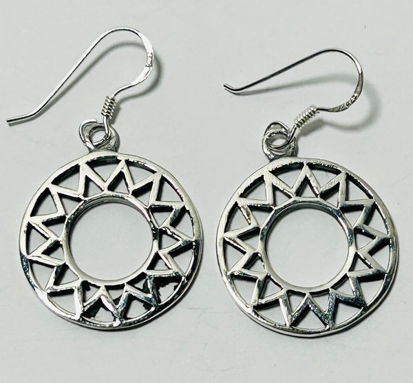 Silver Hook earrings, Sol (PG107)