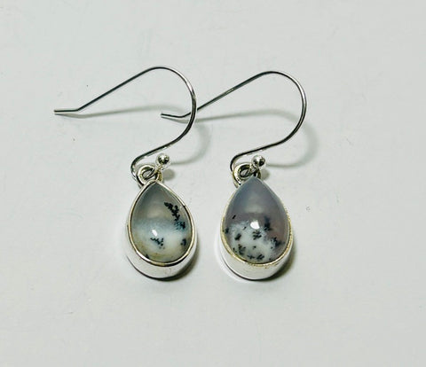 Brazilian Agate Silver Hook earrings. BIA (PG131)