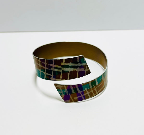 Strip Bangle, Multi Brown (MN97)