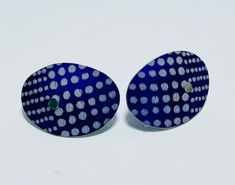 Oval Studs (Purple) MN10