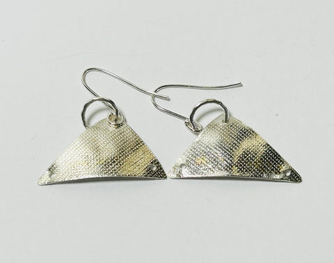 Silver Sail design Hook Earrings (FH64)