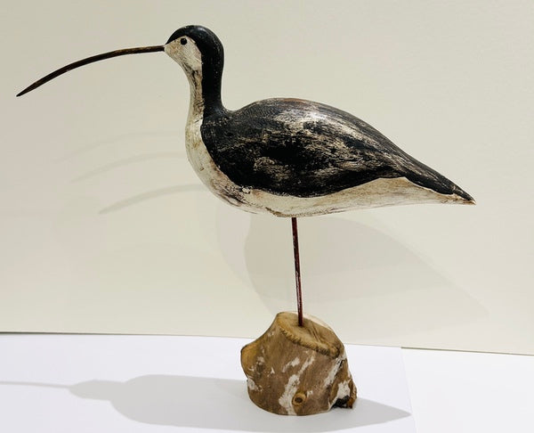 Curlew on Wood. Woodcarving (SH02)