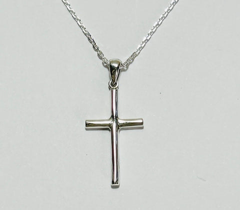 Silver Cross Pendant with Silver chain (PG502)