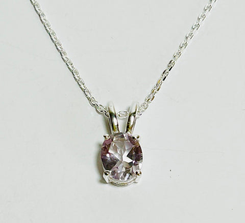 Ametrine Pendant with Silver chain (PG507)