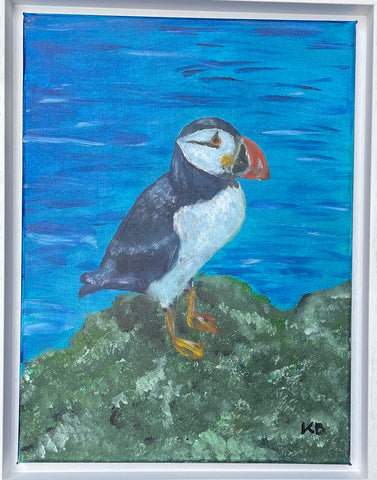 Puffin Act. Acrylic (KB7)
