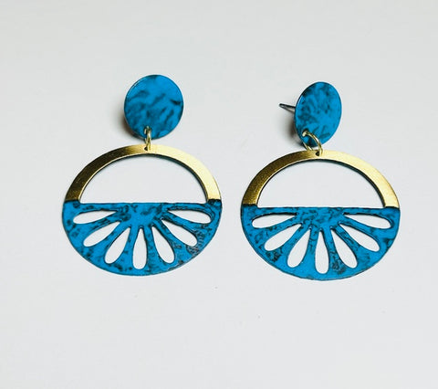 Devi Earrings, Blue (DO14)