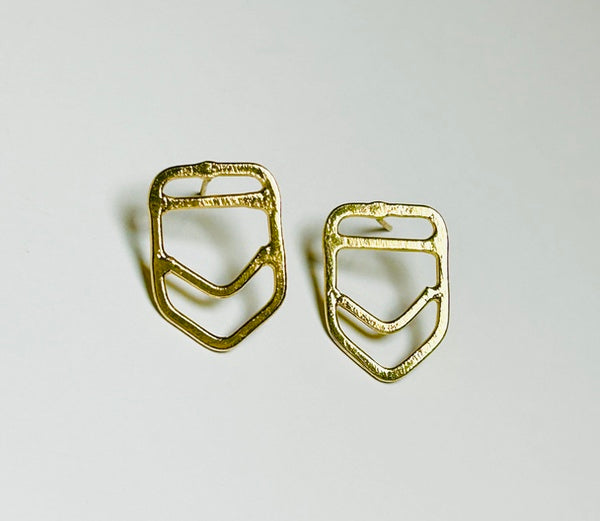 Ishita Earrings, Golden (DO18)