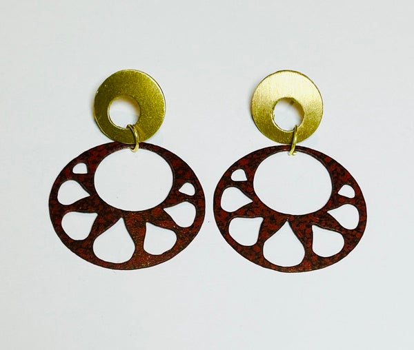 Rani Earrings, Berry (DO22)