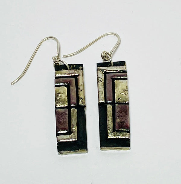 Terracotta Hook Earrings 2. Ceramic jewellery (AR04)