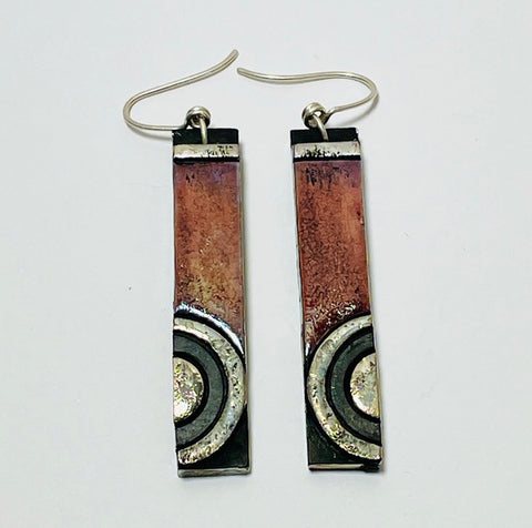 Terracotta Hook Earrings 3. Ceramic jewellery (AR05)