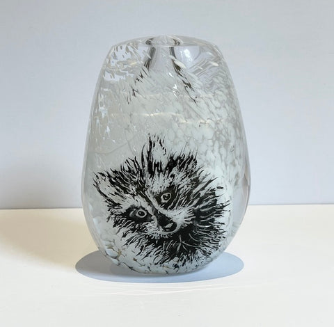 Blown Glass Vessel. Raccoon (PA15)