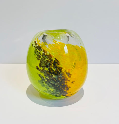 Blown Glass Vase. Colourful specs (PA12)