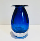 Blown Glass Vase. Blue (PA17)