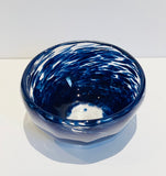 Blown Glass Bowl. Blue (PA18)