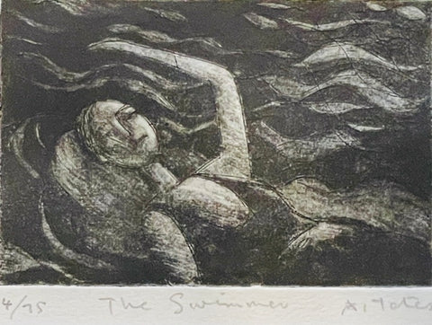 The Swimmer ed 4/75, Etching Print (AY03)