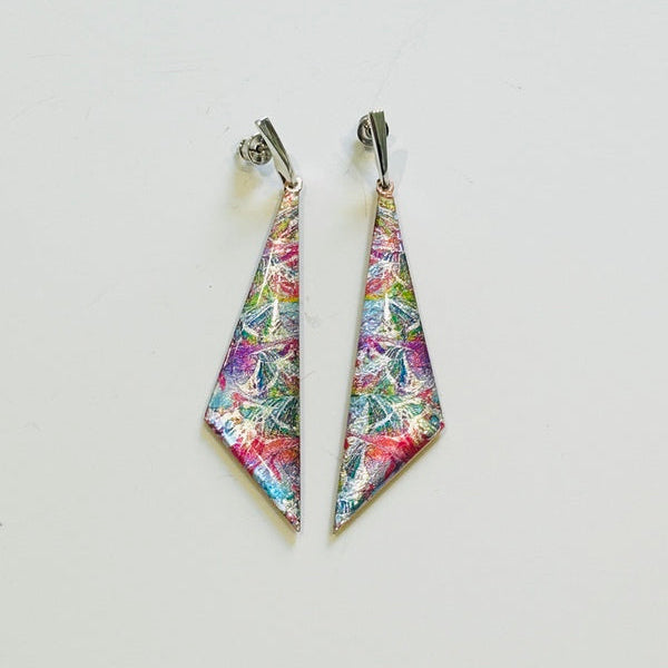 Paradise Gardens, Blossoms on Silver Stud hangers (VF127)
