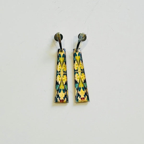 Tapestry Earrings on Silver Stud hangers (VF133)