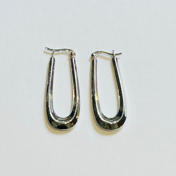 Minimalist U-shape Silver Earrings (PGE)
