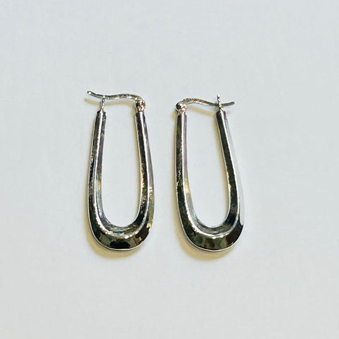 Minimalist U-shape Silver Earrings (PGE)