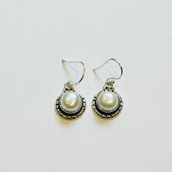 Classic Pearl Earrings on Silver (PGE)