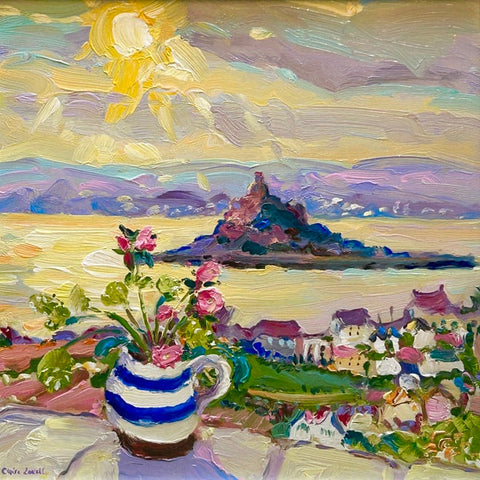 St Michael's Mount under the Sun. OIL (CL32)