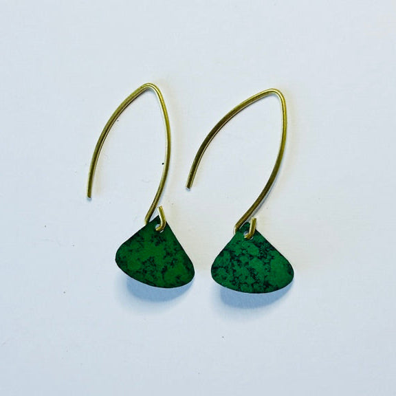 Petite Calina Hook Earrings, Green (DO28)