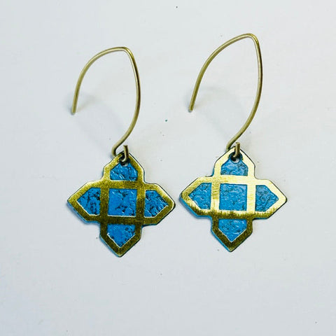 Anita Hook Earrings, Blue (DO27)