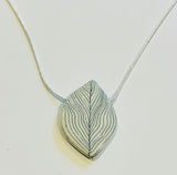 Sumi Leaf Ceramic Pendant 2 (CM08)
