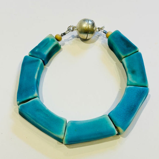 Turquoise Porcelain Ceramic Bracelet (CM03)