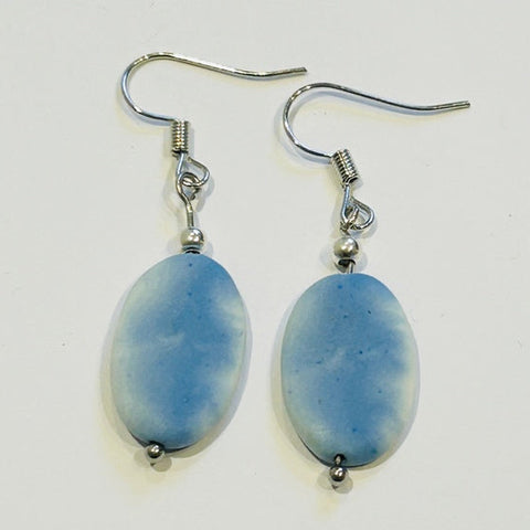 Blue Sky Porcelain Ceramic Earrings (CM12)