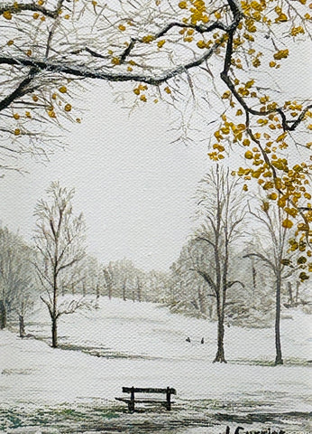Winter's Day, Cotteridge Park, Framed Oil Painting (JC29)
