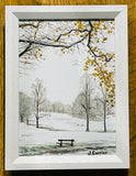 Winter's Day, Cotteridge Park, Framed Oil Painting (JC29)